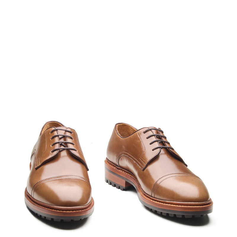 Junior Cap Toe Derby Shoe Natural Chromexcel Hand Welted New Age
