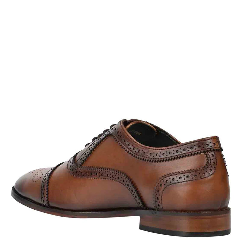 Polished Solid Leather Formal Oxford Shoe