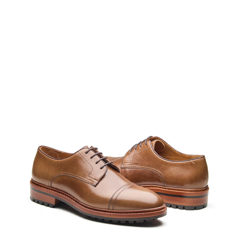 Junior, Cap-Toe Derby Shoe - Natural Chromexcel Hand Welted New Age