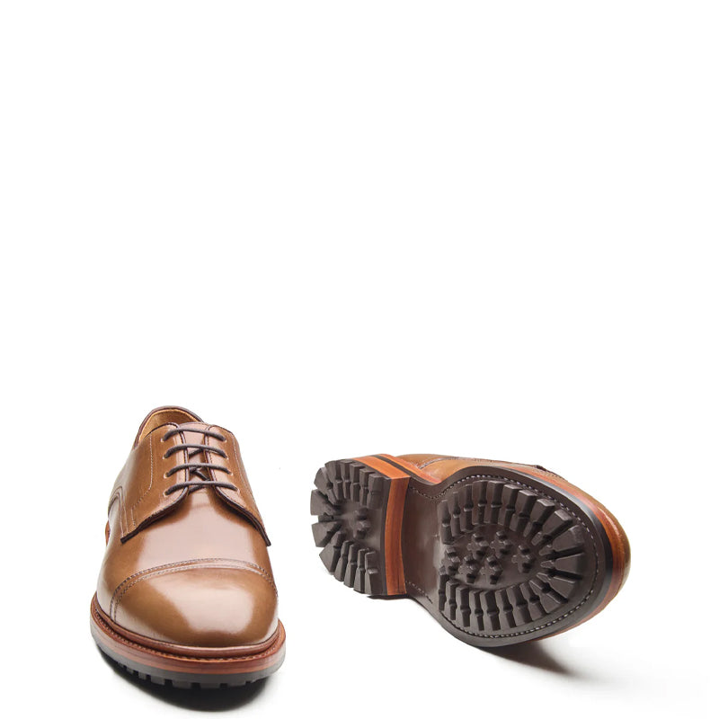 Junior, Cap-Toe Derby Shoe - Natural Chromexcel Hand Welted New Age