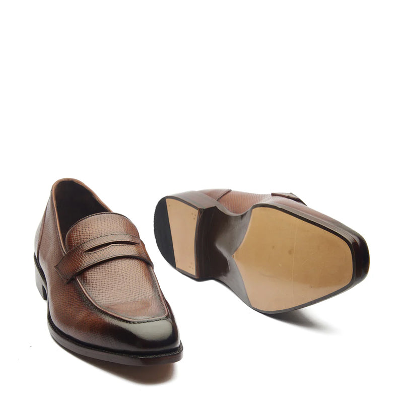Handmade Solid Leather Penny Loafer