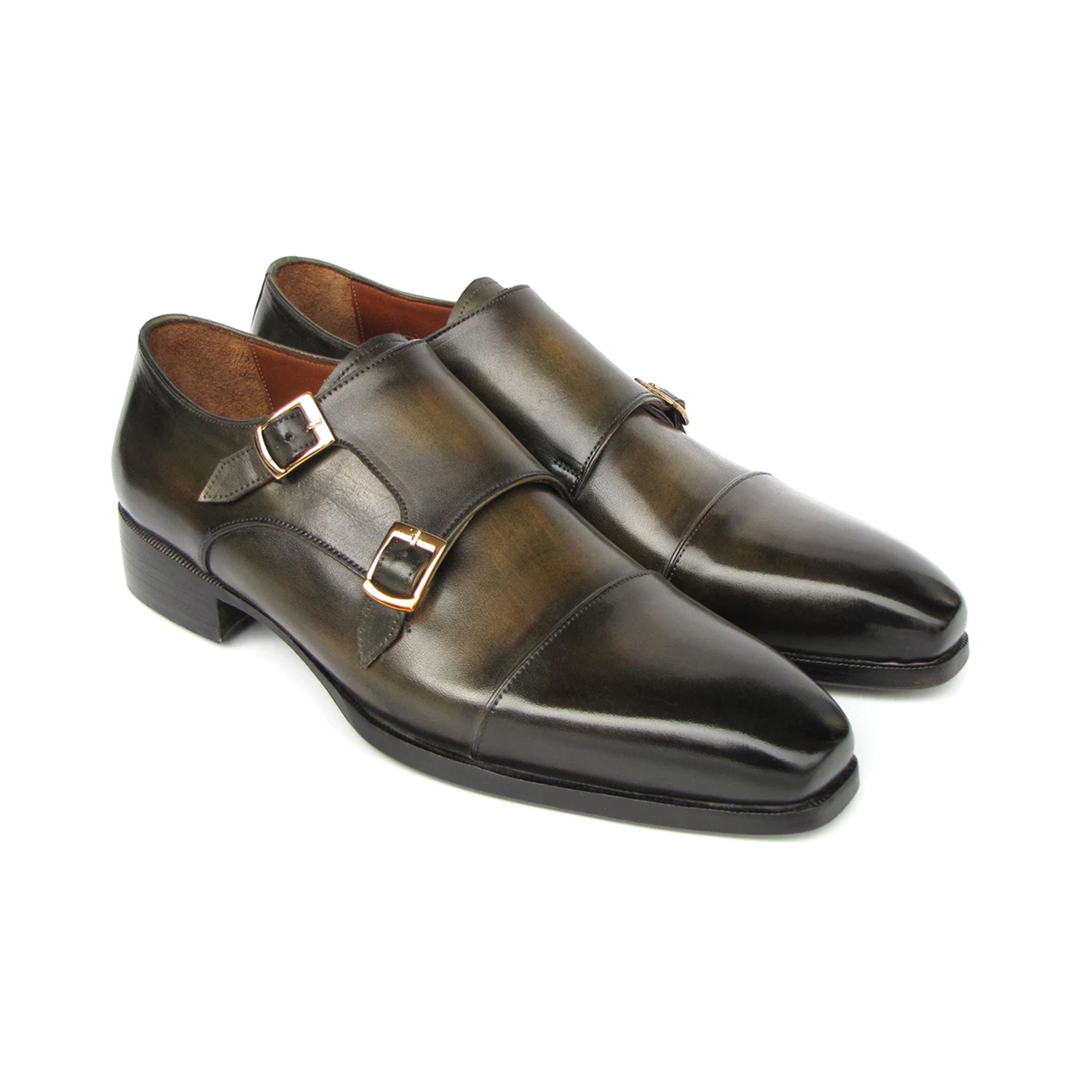 Men s Double Monkstrap Green Shoes