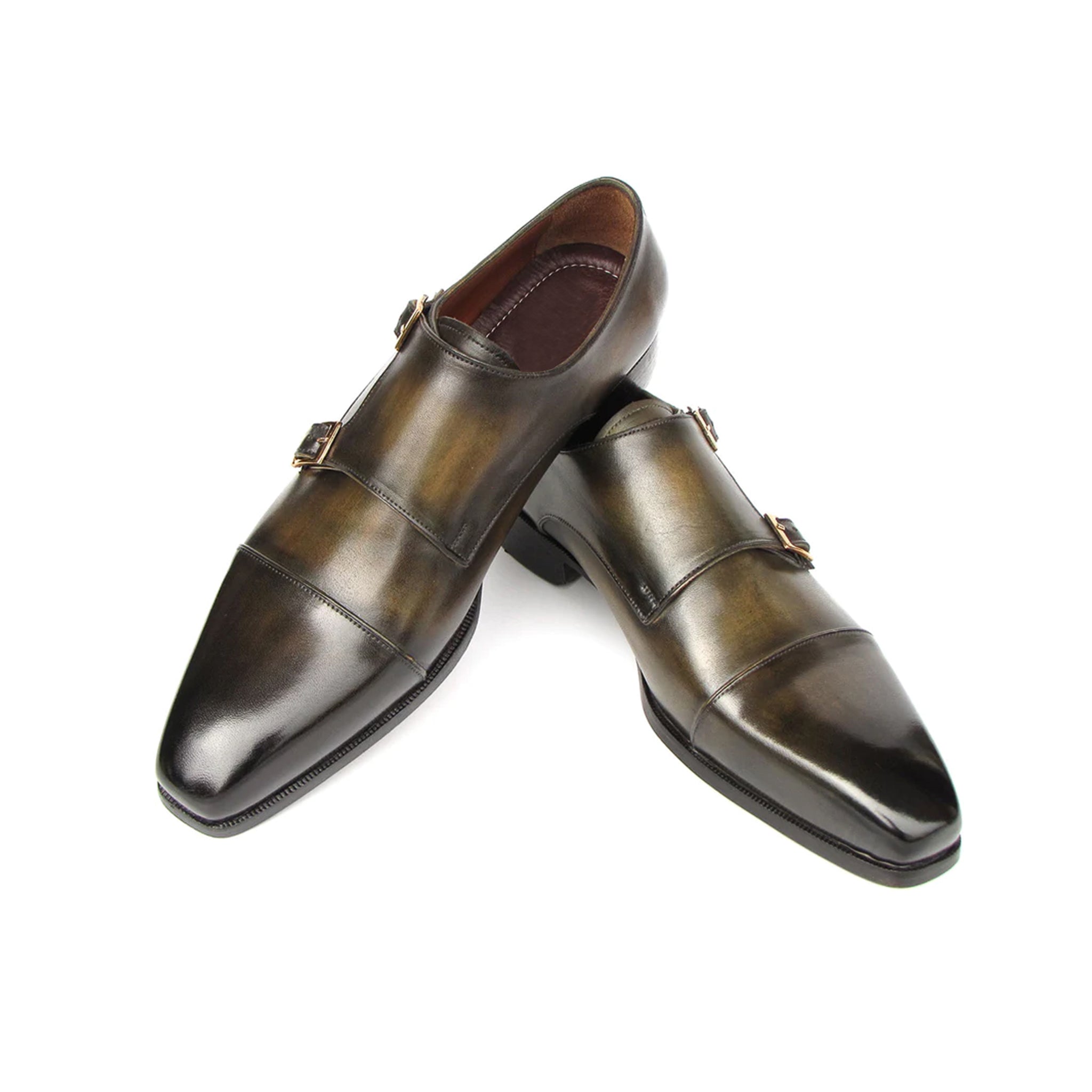Men s Double Monkstrap Green Shoes