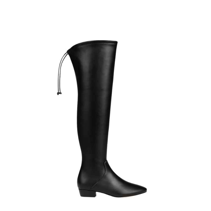 Womens Leather Over The Knee High Boots