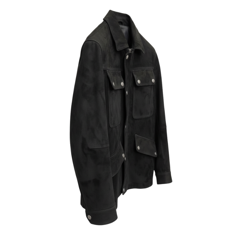 Men s Luxury Expedition Suede Jacket