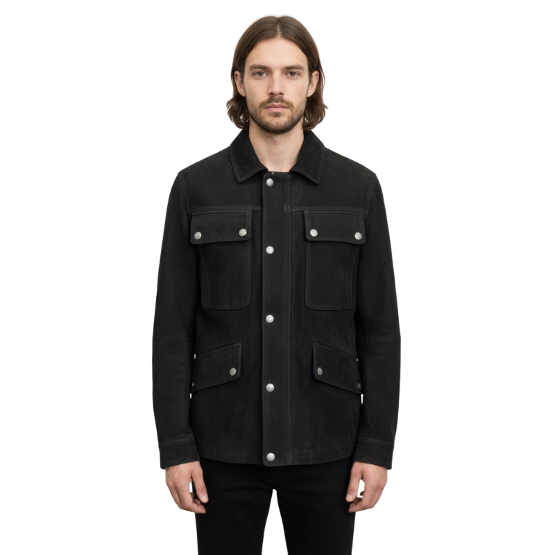 Men s Luxury Expedition Suede Jacket