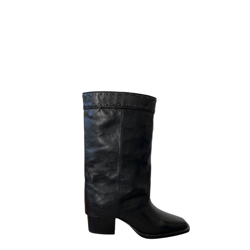 Luxury Leather Wide Fit Ankle Boots for Womens
