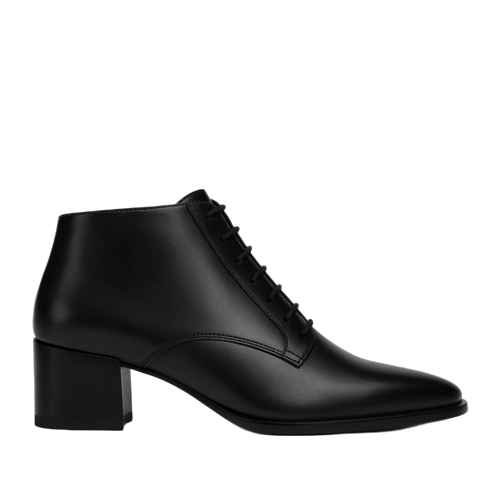 Italian Ankle Boot with Heel for Mens