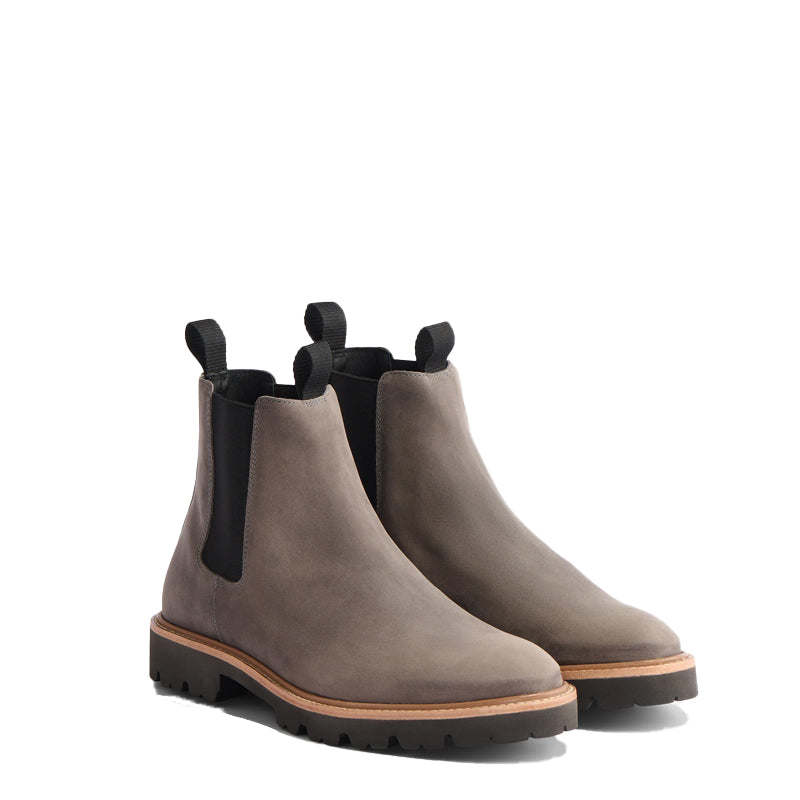 Mid-Top Suede Premium Leather Chelsea Boot