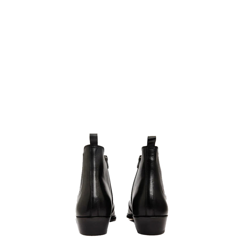 Black Leather Men s Ankle Boots