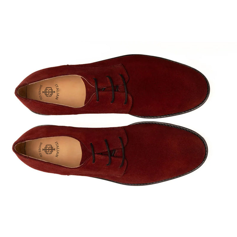 Suede Leather Derby Shoes For Men