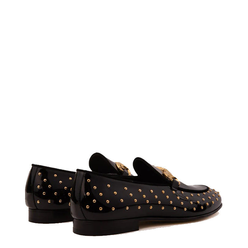 Spike Leather Bit Dress Loafer Men Shoe