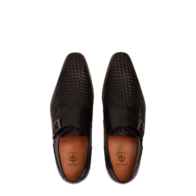 Men s Leather Single Strap Monk Shoe