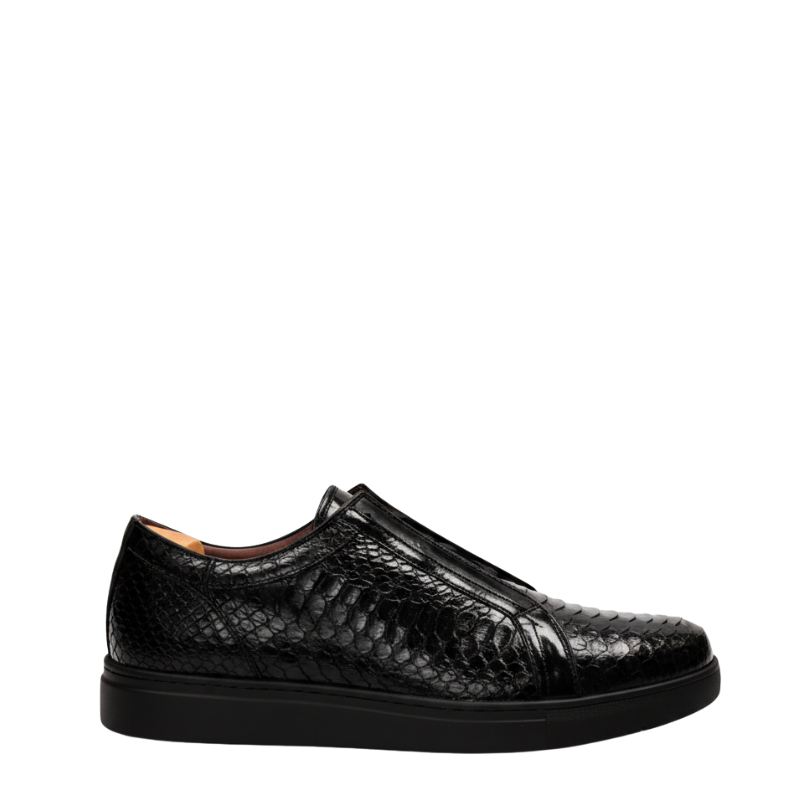 Imperial Python Texture Lace Sneakers