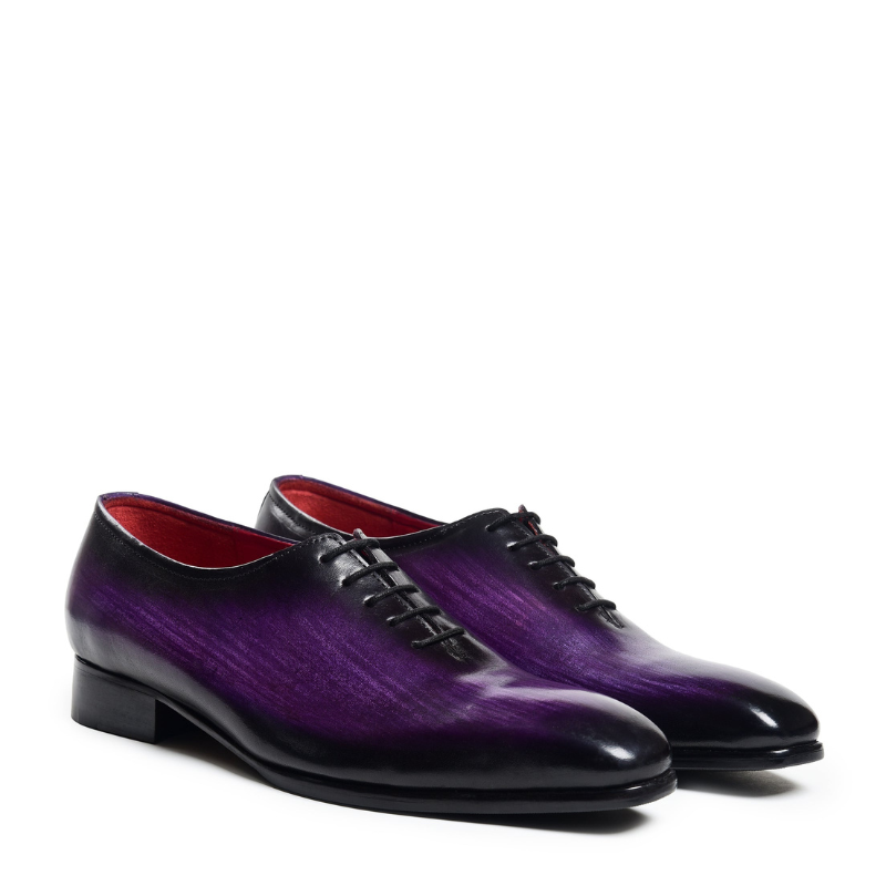 Imperial Violet Noir Eclipse Heritage Wingtip Brogue Oxford