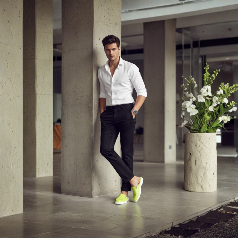 Italian Royal Elegant Croc Leather Mule