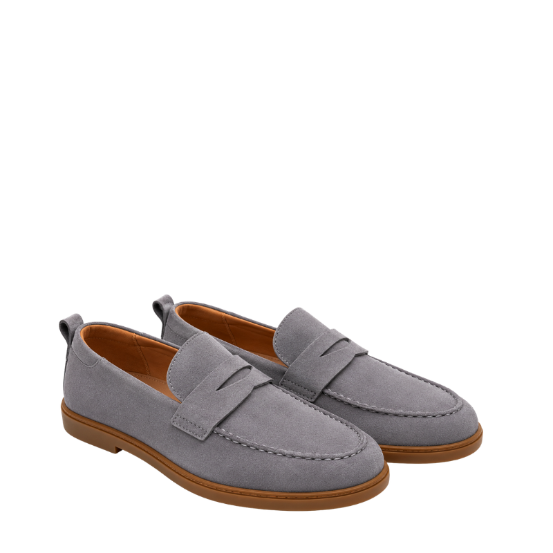 Italian Craft Elegance in Suede Loafer