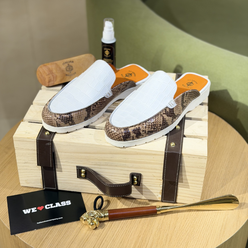 Italian Craft Serpent Luxe Mule