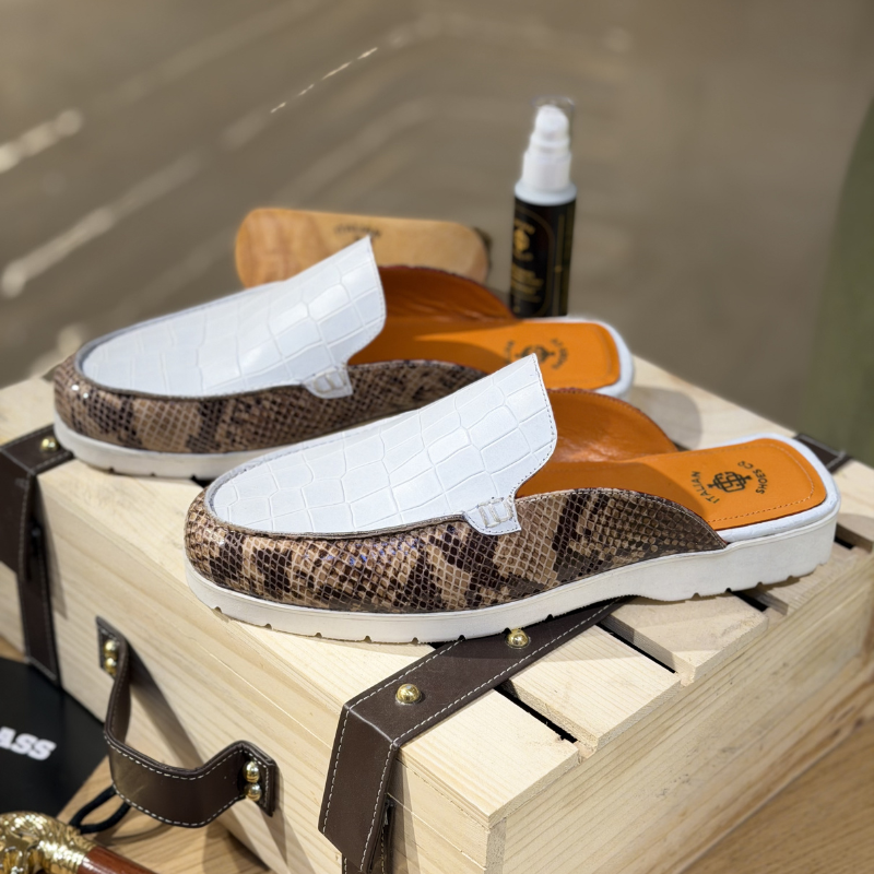 Italian Craft Serpent Luxe Mule