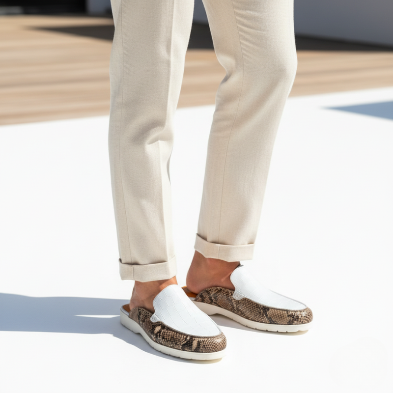 Italian Craft Serpent Luxe Mule