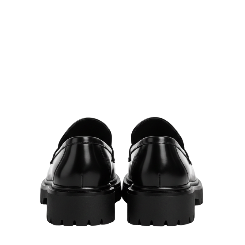 Italian Luxury Lug Soles Sturdy Penny Loafer