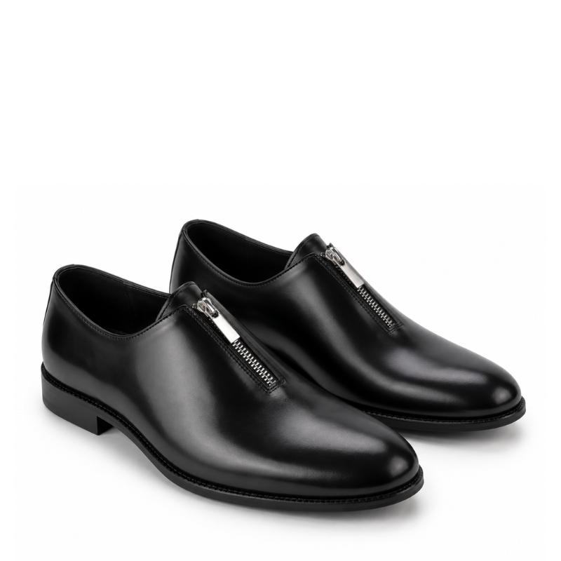 Italian Metallic Zipper Oxford