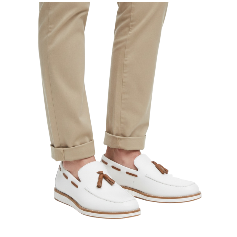 Italian Slip Ons Loafers with Tassel Touch