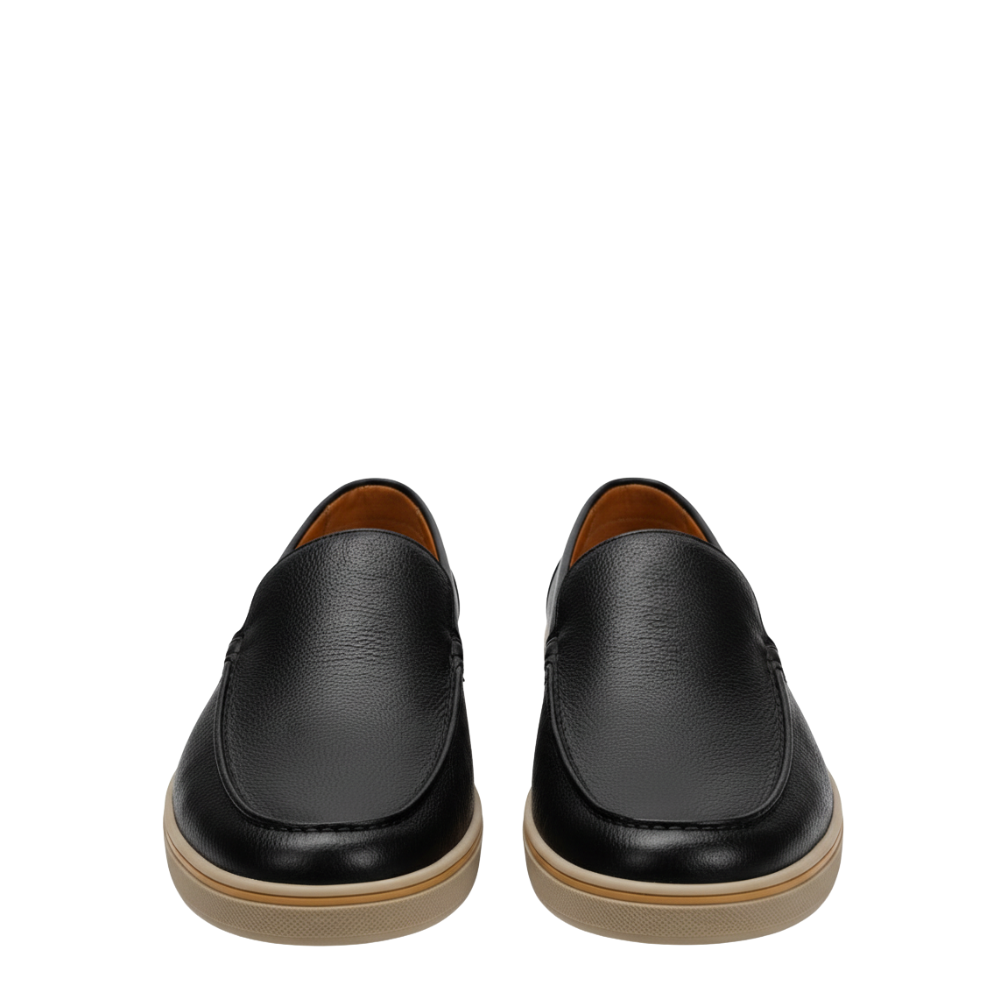 Pebble Leather Luxe Italian Slip-On Loafers