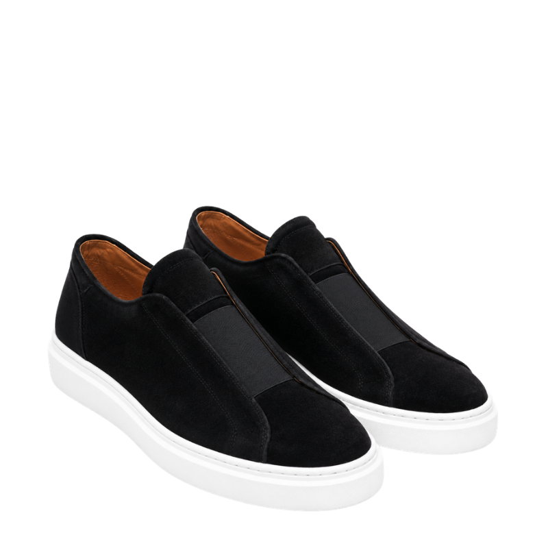 Italian Suede Masterpiece Elastic Stitch Sneakers