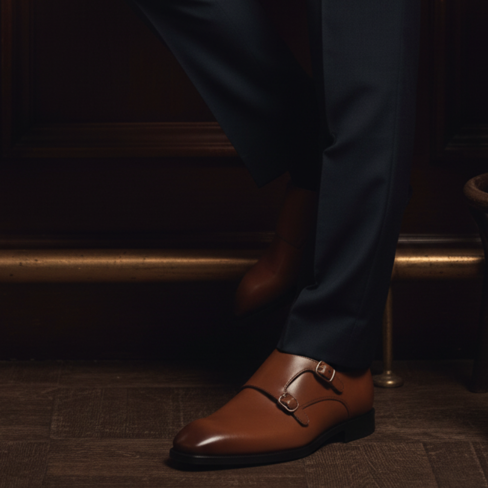 Luxury-style Double Monk Strap Shoes