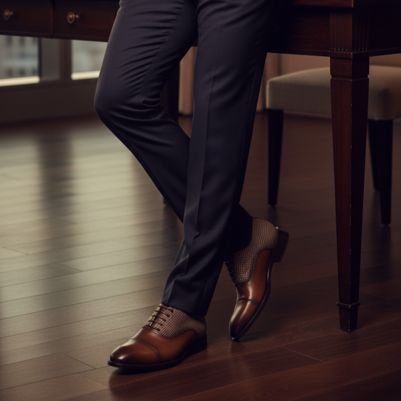 Luxury Elegance Two Tone Formal Oxford Shoes