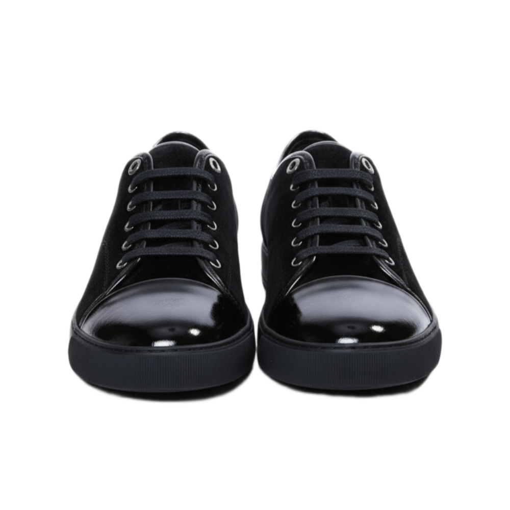 Luxury Blended Gloss Lace Sneakers