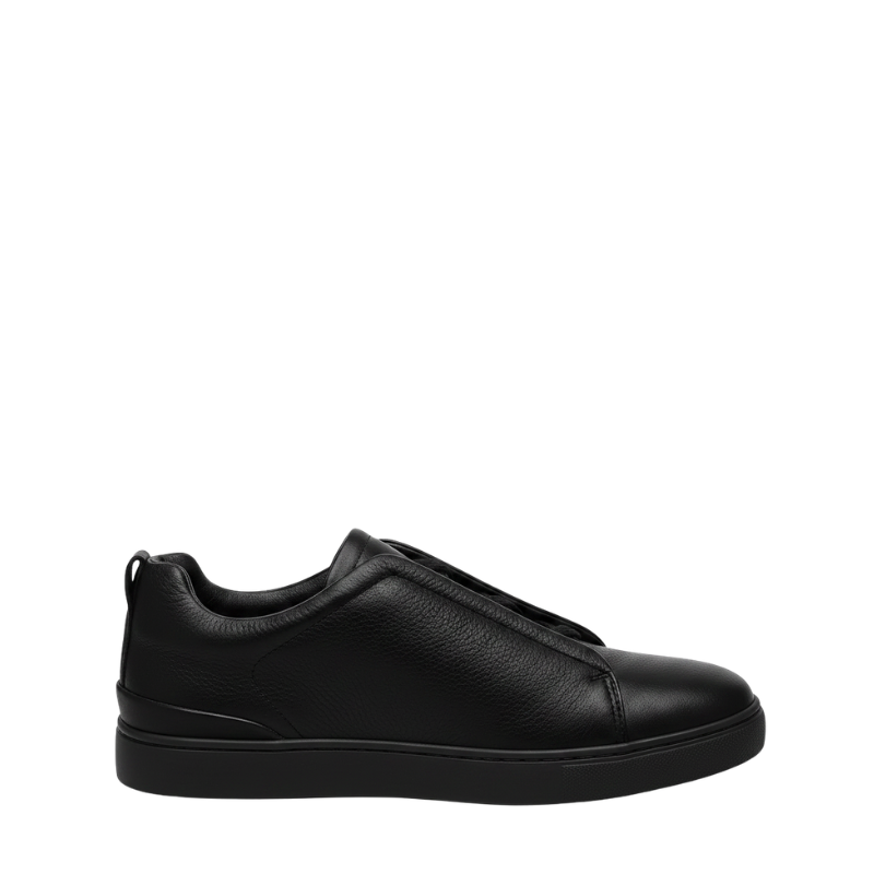 Luxury Midnight Triple Stitch Slip-On Sneaker
