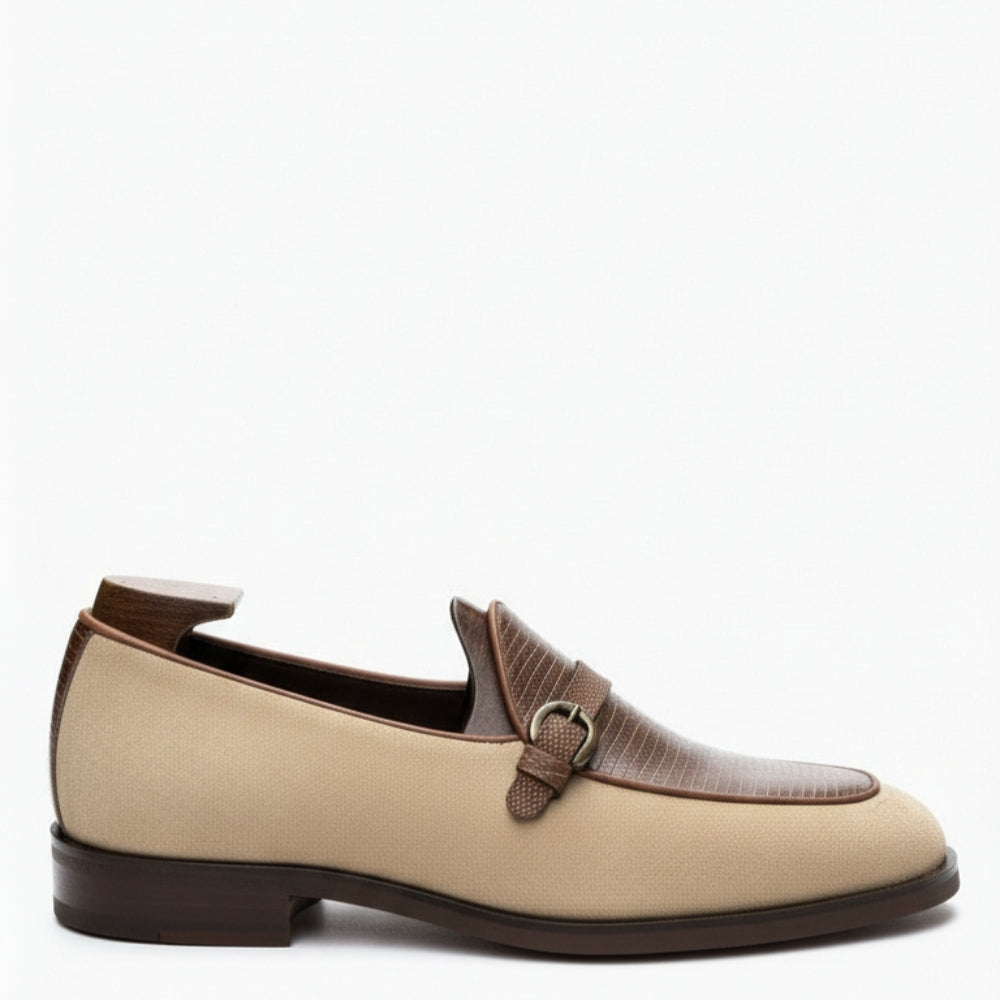 Luxury Suede Leather Buckle Dress Loafers