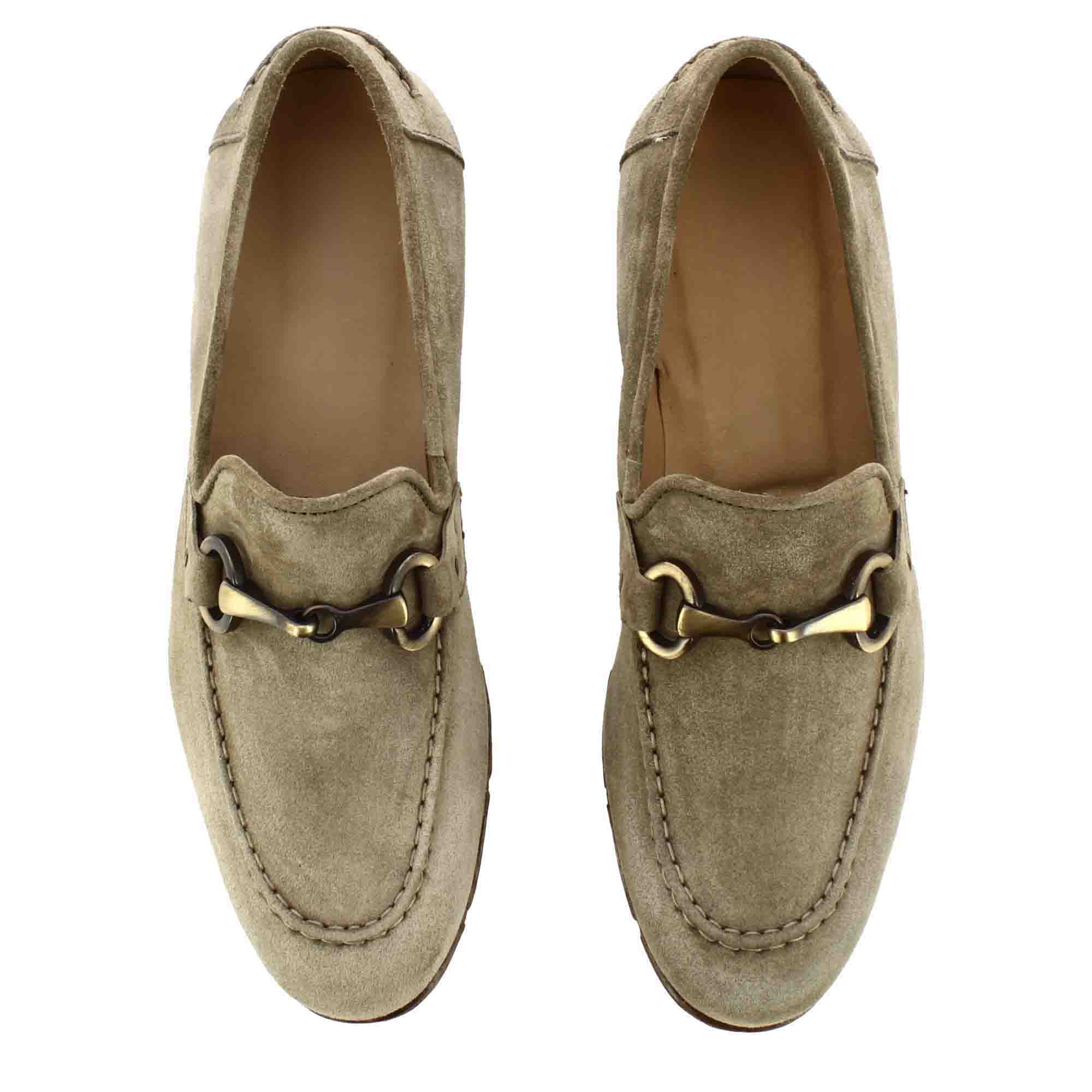 Men's suede moccasin