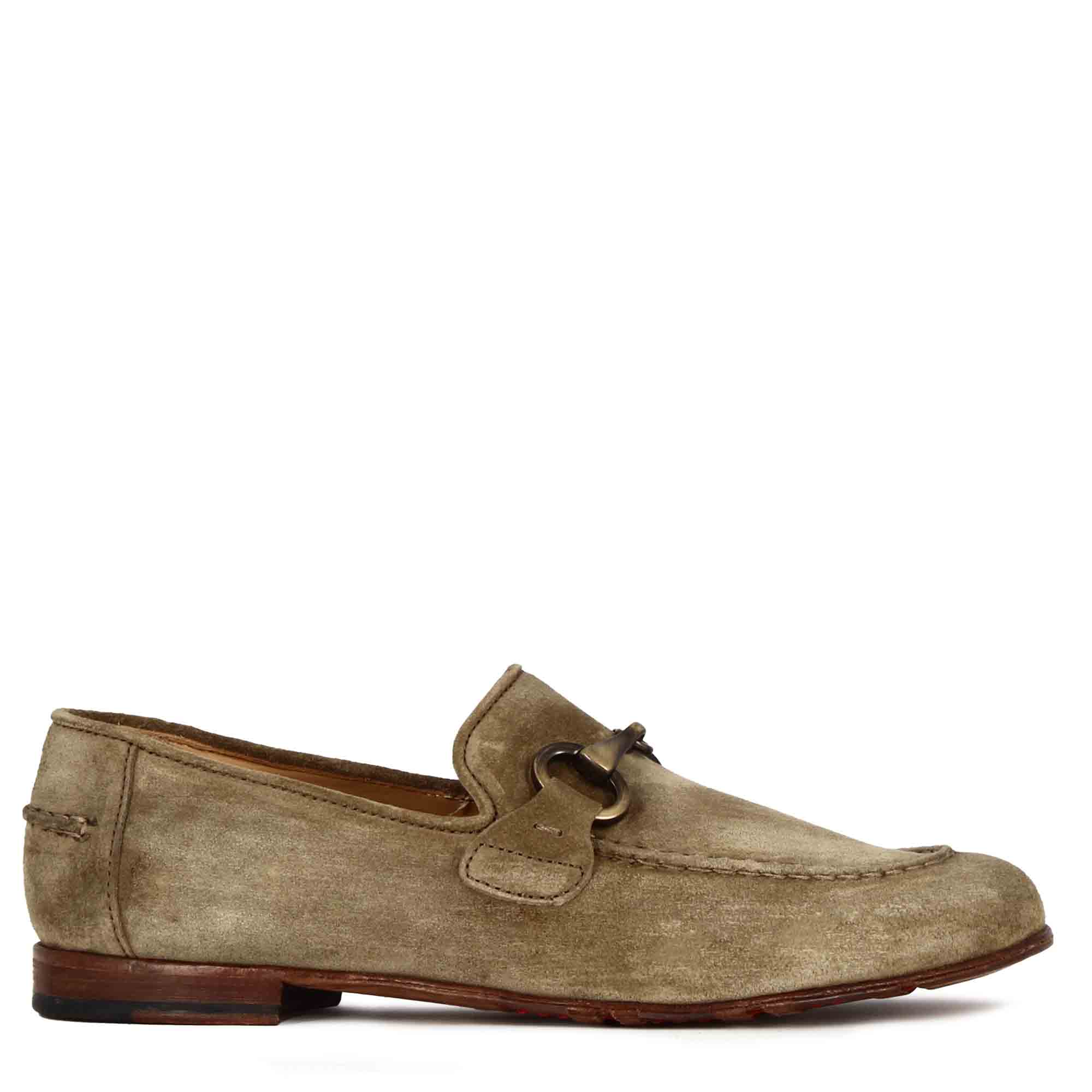 Men's suede moccasin