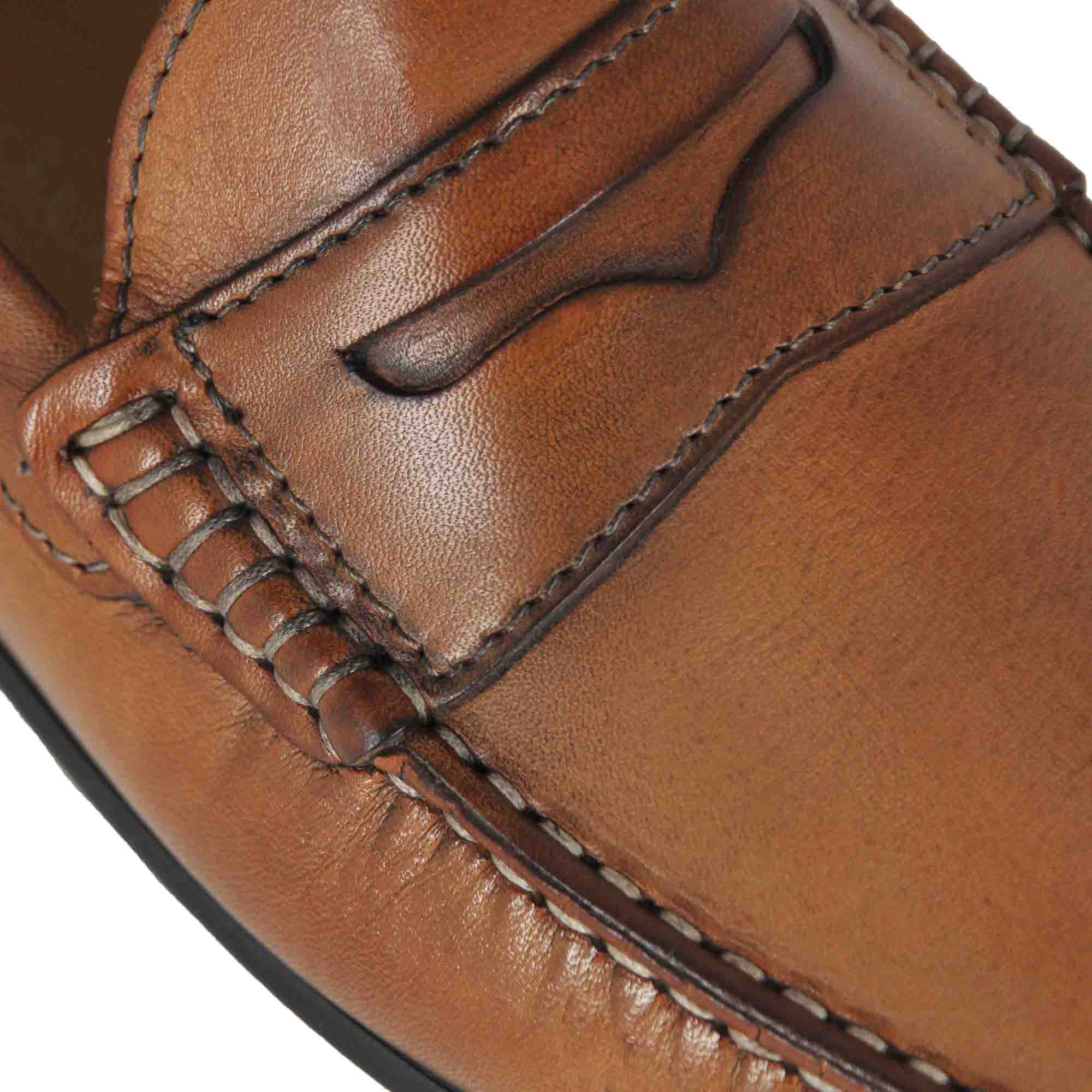 Men's casua moccasin in leather