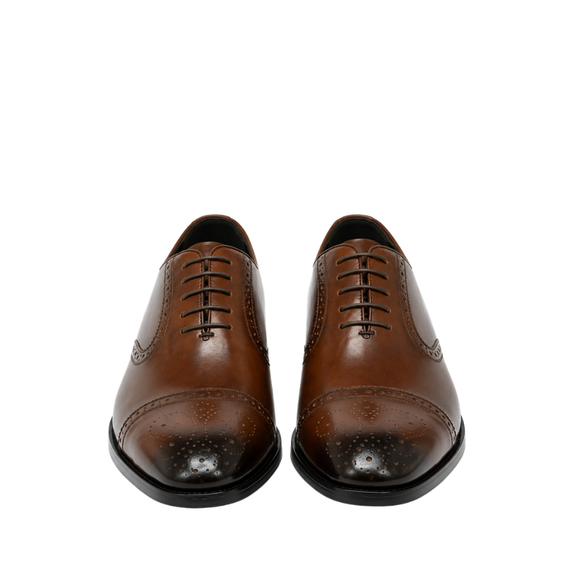 Majestic Finish Cap Toe Wingtip Oxford Shoes