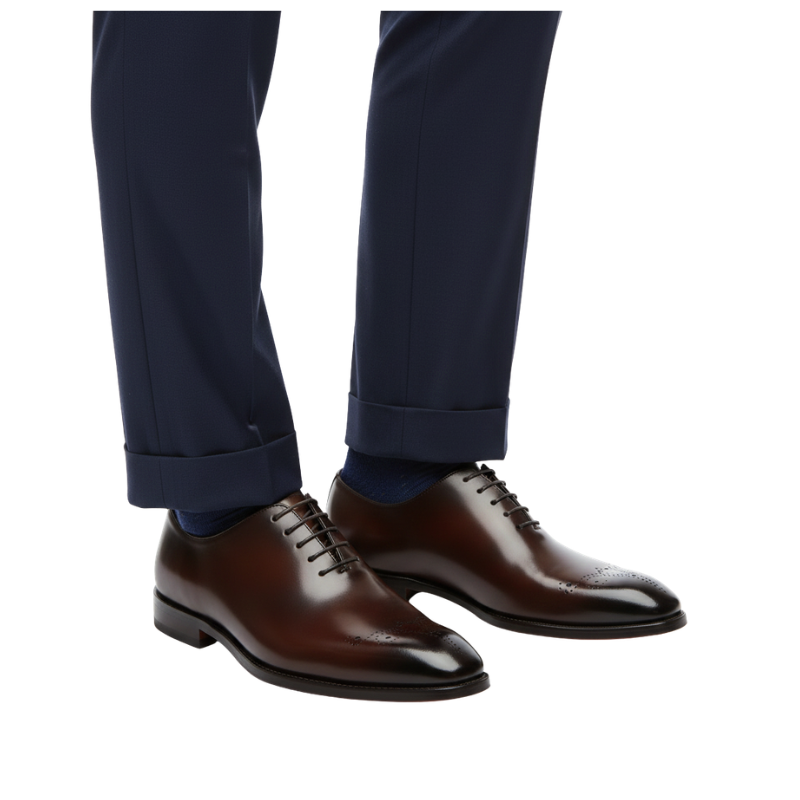 Majestic Horizon Artisan Gradient Oxford Shoes