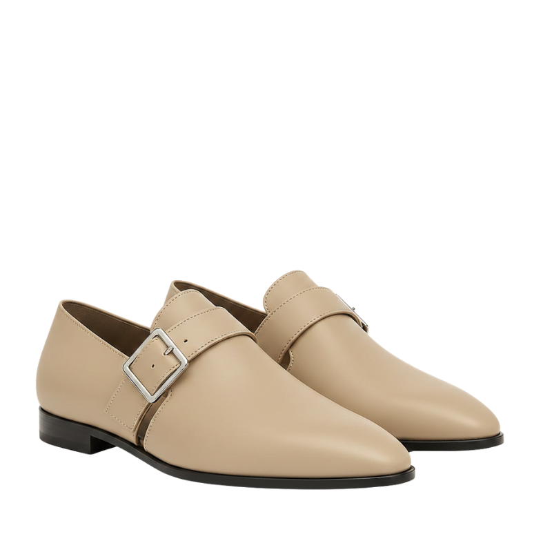 Mamie Frye Loafers in Beige