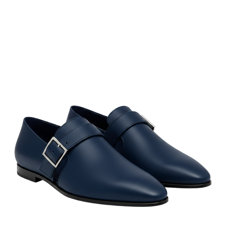 Mamie Frye Loafers in Blue