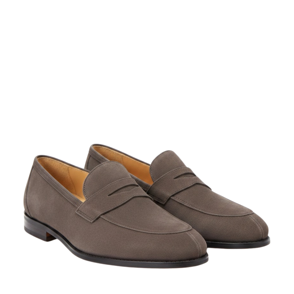 Maple Suede Luxe Tradition Penny Loafers