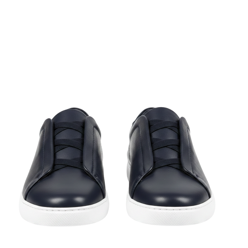 Men Smart Casual Leather Italian Triple Stitch Sneaker
