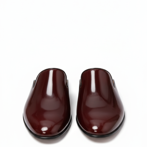 Regal Bordeaux Gloss Leather Mules