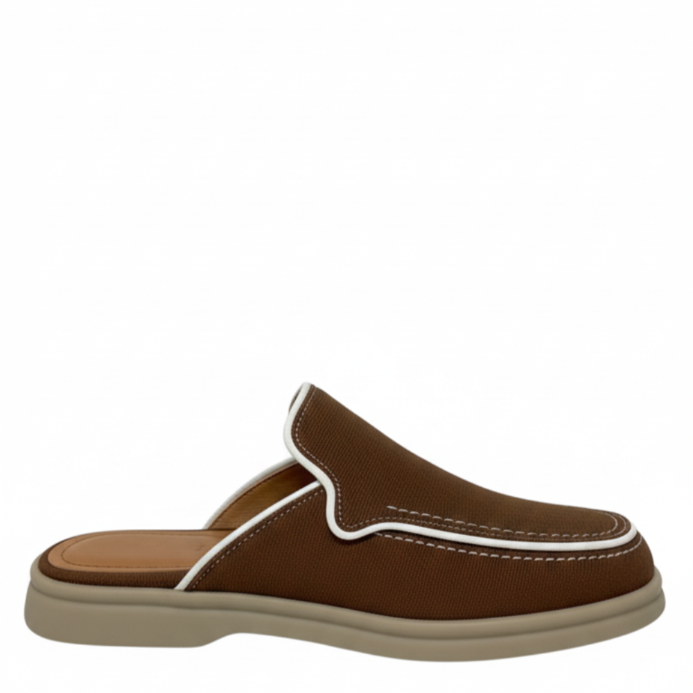 Relax Luxe Trim Suede Mule
