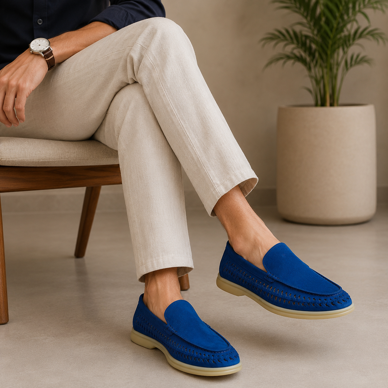Men's Weave Summer Ease Slip-On Loafers