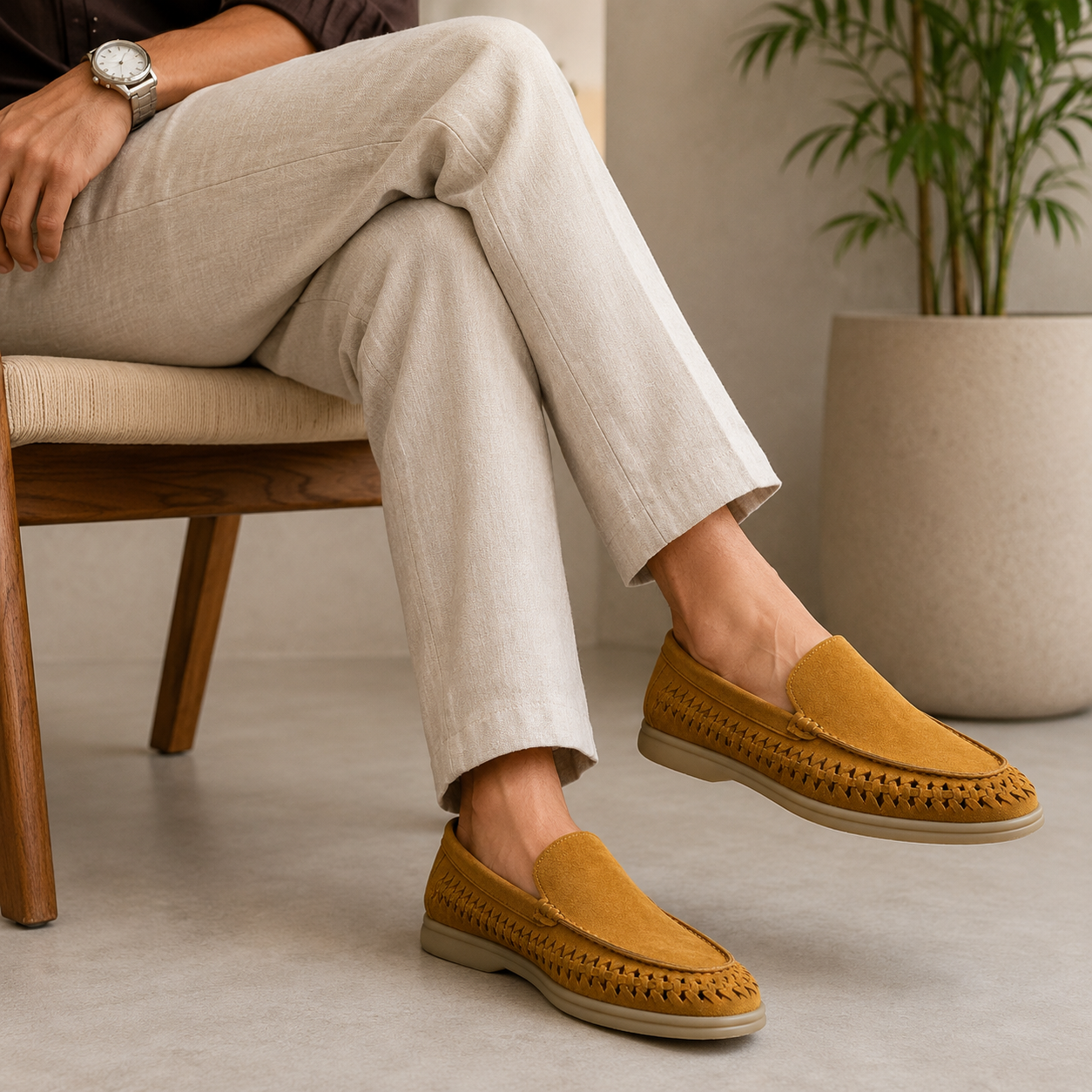 Men's Weave Summer Ease Slip-On Loafers