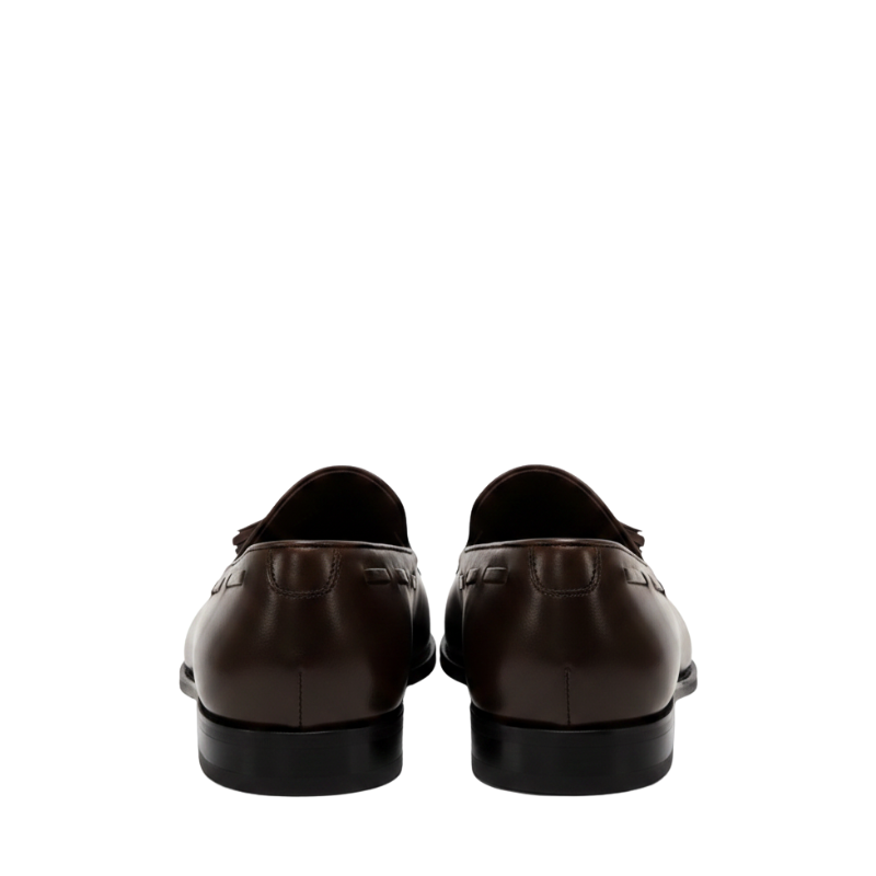 Midnight Tassel Loafer With Italian Elegance