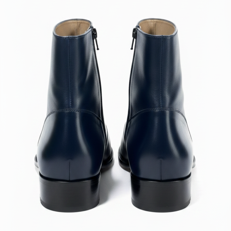Minimalist Design Luxury Zipper Ankle Boots