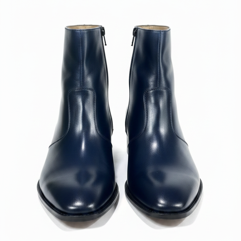 Minimalist Design Luxury Zipper Ankle Boots